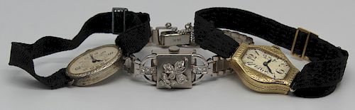 JEWELRY. Art Deco and Vintage Ladies Watch Group.