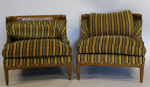 MIDCENTURY. Pair Of Gibbings Style Upholstered