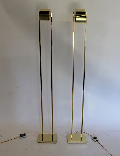 MIDCENTURY. Pair Of Torchiere Lamps.