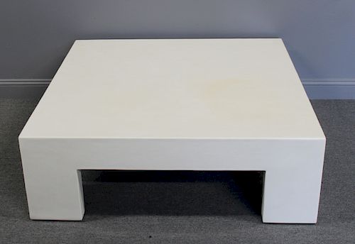 ROBERT KUO White Lacquered Sectional Table