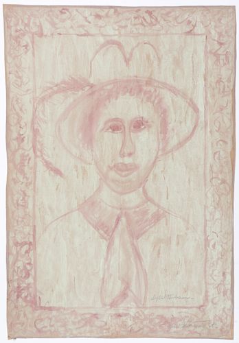 Sybil Gibson (1908-1995) "The Hat Has It", 1974, 36.25'' x 25''