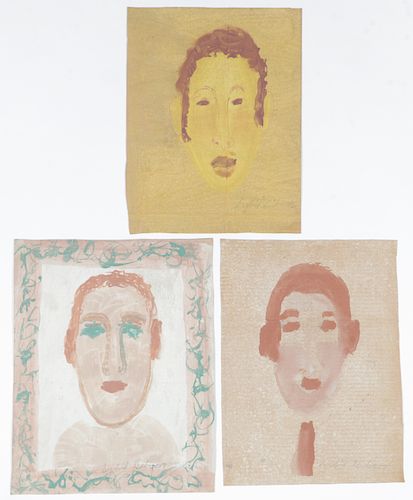 Sybil Gibson (1908-1995) Group of 3 Portraits