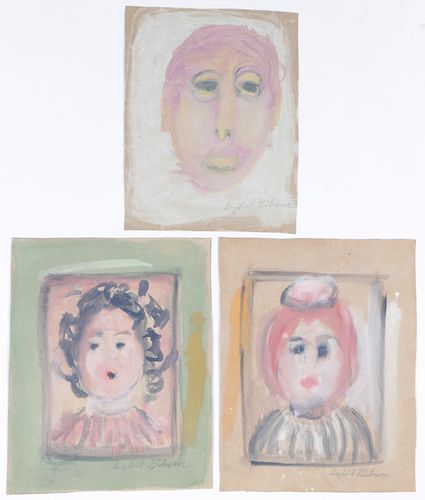 Sybil Gibson (1908-1995) Group of 3 Portraits 