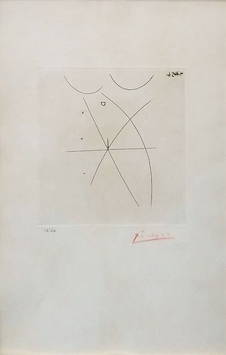 PABLO PICASSO Title: NU II: ONE PLATE FROM ESTAMPES ORIGINALES,