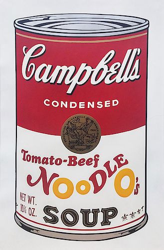 WARHOL  ANDY Title: CAMPBELLS SOUP II: TOMATO BEEF NOODLE O'S FS II. 61
