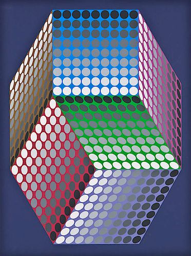 VASARELY, VICTOR TOGONNE SERIGRAPH Edition: OF 300