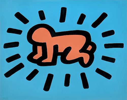 HARING, KEITH RADIANT BABY SCREENPRINT Edition: OF 250