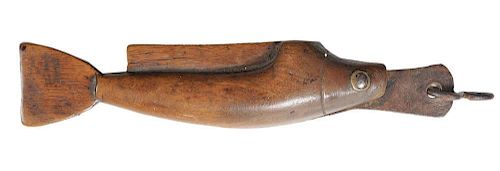 Knife with Carved Fish-Form Handle