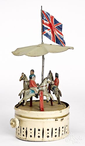 Horse carousel steam toy accessory