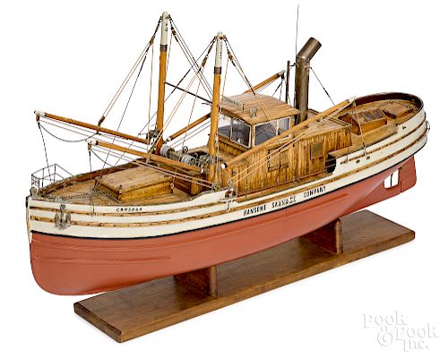 Hansome Salvage Company trawler ship model