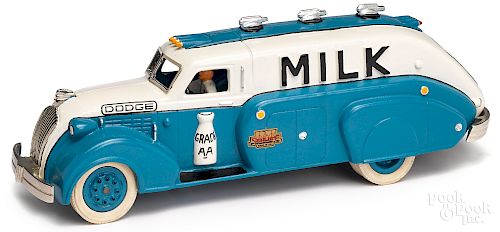 Contemporary cast iron Dodge milk delivery van