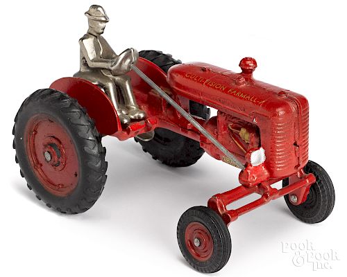 Arcade cast iron Culti-Vision Farmall A tractor