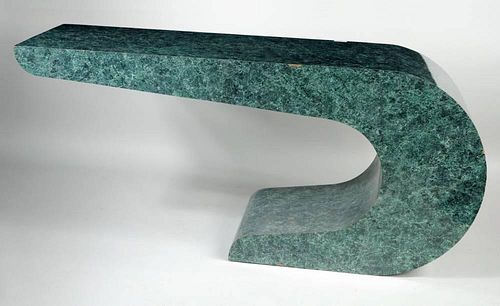 Modernist Formica Faux Marble Anvil Table