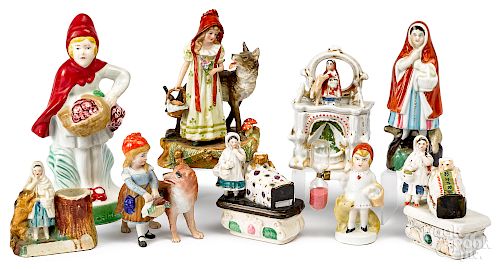 Little Red Riding Hood porcelain figures