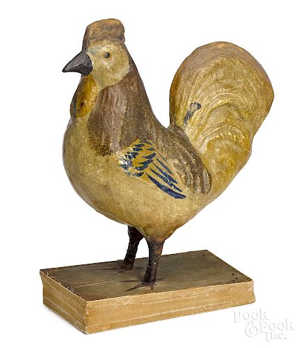 Large German composition rooster squeak toy sold at auction on 15th ...