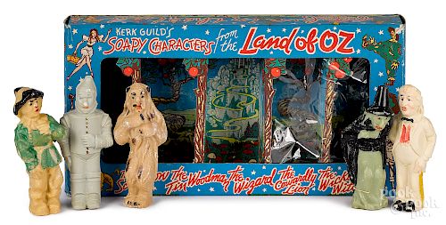 Box set of Kerk Guild's Wizard of Oz figural soap