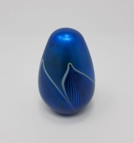 Orient & Flume Art Glass Egg Paperweight