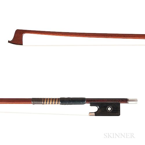 Silver-mounted Violin Bow, Anders Halvarson