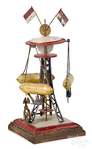 Wilhelm Krauss flying carousel steam toy accessory