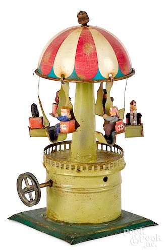 Flying carousel steam toy accessory