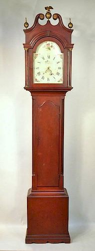 NJ Tall Clock, Silas W. Howell, New Brunswick