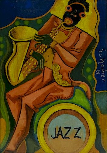 Hugó Scheiber (HUNGARIAN, 1873–1950) "Jazz"