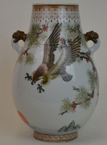Chinese Porcelain Eagle Vase