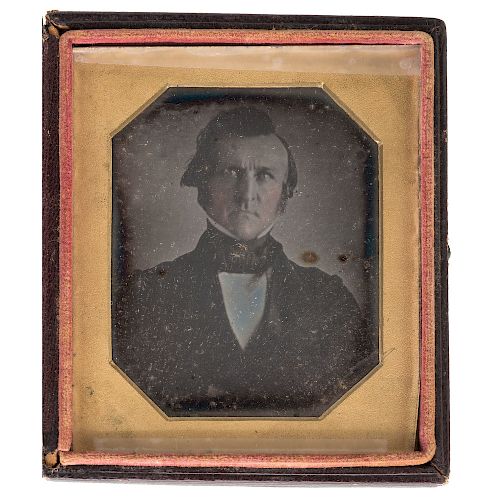 Sixth Plate Daguerreotype of Winfield Scott, Ca 1844, One of the Earliest Known Portraits of the Famed American General