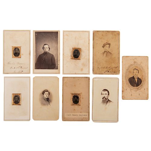 Ohio 3rd Volunteer Cavalry, Large Collection of Tintypes, CDVs, Ribbons, Medals, and More