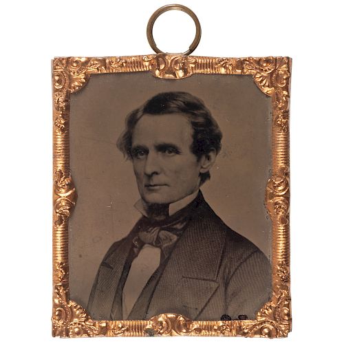 Jefferson Davis Sixteenth Plate Abbott Tintype