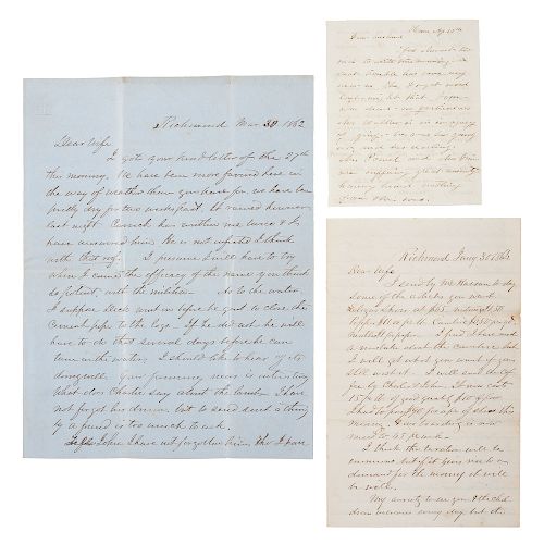 War Date CSA Letter Archive of Tennessee Senator Joseph Brown Heiskell