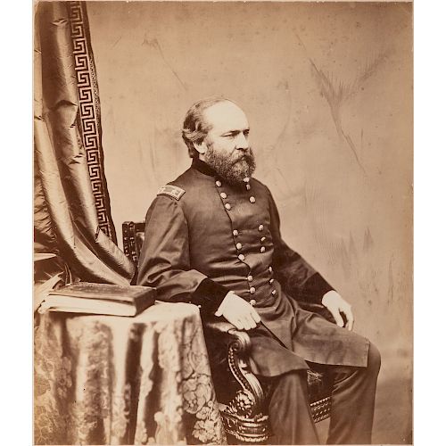 Mammoth Albumen Photograph of James A. Garfield as Major General, by Alexander Gardner, October 1863