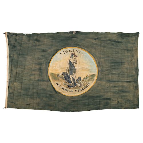 State of Virginia Flag, ca 1870s