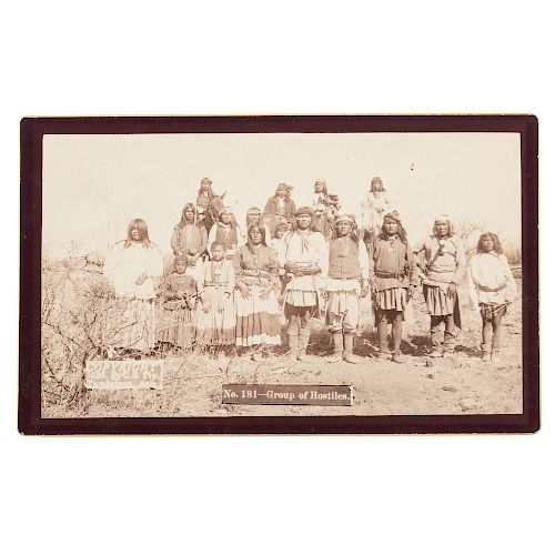 C.S. Fly Boudoir Photograph, Group of Hostiles from Geronimo's Camp