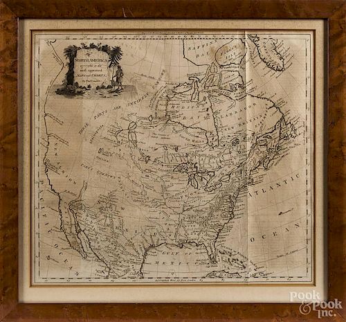 Thomas Conder, map of North America, late 18th c., engraved for Moore's New & Complete Collection