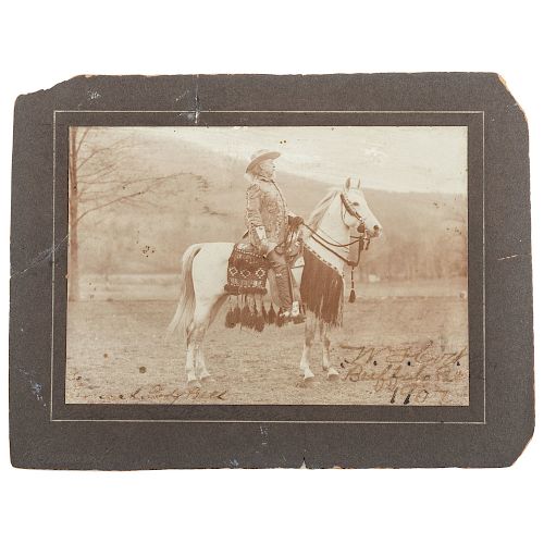 Buffalo Bill Cody Signed and Inscribed Large Format Photograph, by Hemment