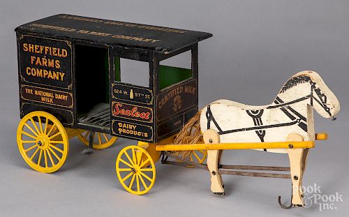 Sheffield Farms Company horse drawn milk wagon