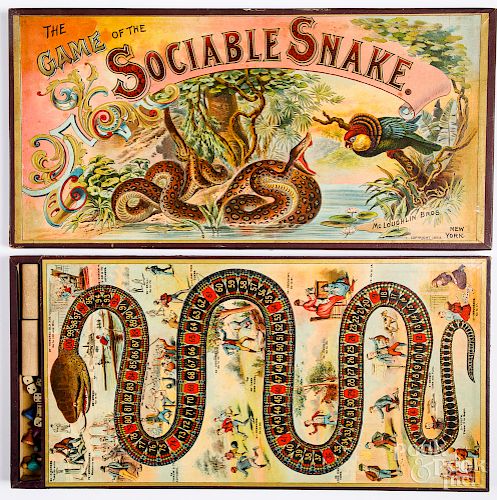 McLoughlin Bros. The Game of the Sociable Snake