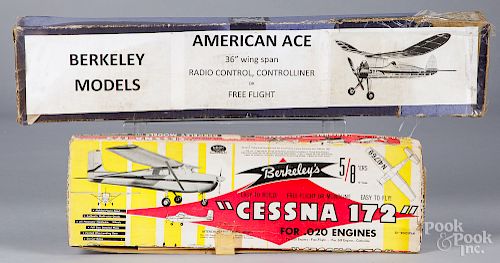 Six Berkeley Model airplane kits