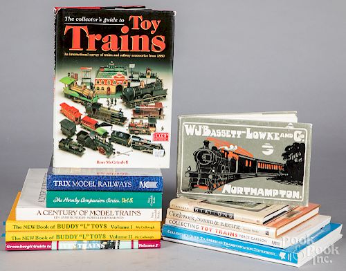 Collection of train reference books