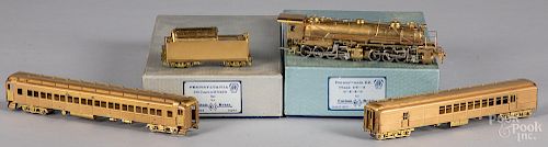 Two NJ Custom Brass HO scale train locomotives
