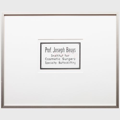 Joseph Beuys (1921-1986): Three Postcards