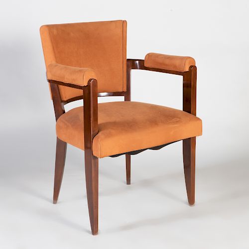 Art Deco Style Walnut Armchair
