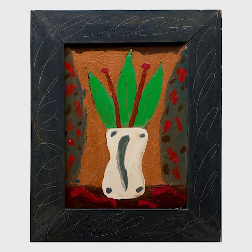 Bryan Illsley (b. 1937): Vase of Flowers
