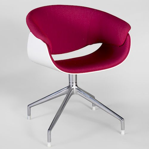 B&B Italia Pink Wool Upholstered Desk Chair
