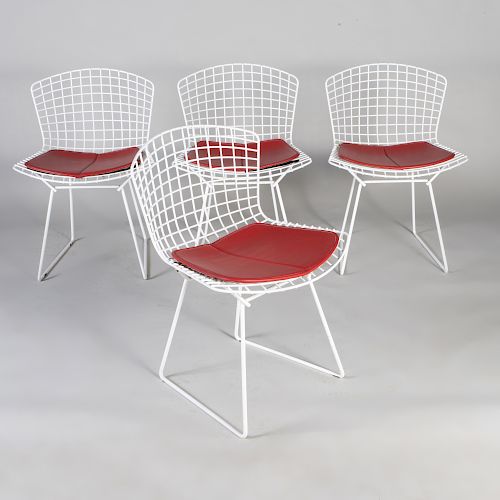 Set of Four Bertoia Side Chairs, Designed for Knoll International
