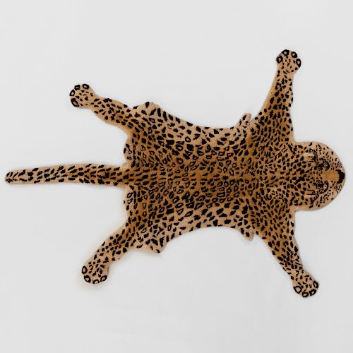 Faux Leopard Thick Pile Rug