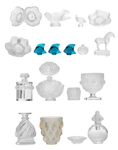 19 Pieces Assorted Lalique Glass