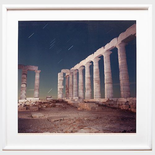 Richard Misrach (b. 1949): Sounion, Greece (Star Trails)