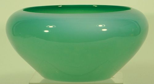 Frederick Carder Steuben Jade Green Art Glass Bowl